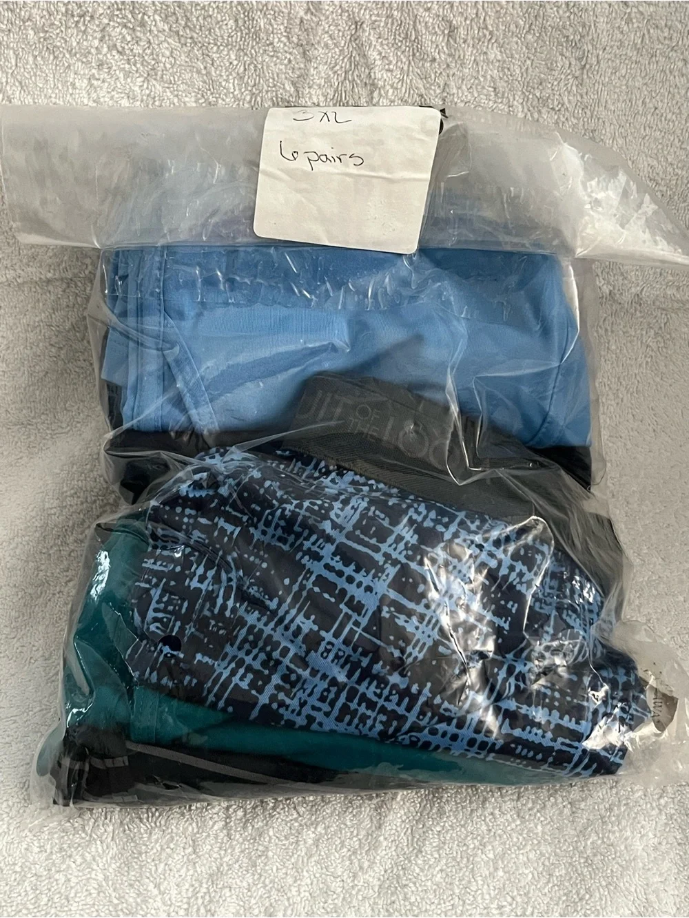 Fruit of the Loom Black and Blue Boxer Briefs Pack of 6